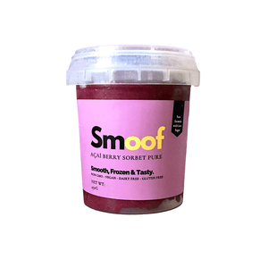 
                  
                    Load image into Gallery viewer, Brazilian Acai Berry Sorbet Pure (500ml/450g) - Smoof | Acai Sorbet | Acai Pulp | Acai Popsicles
                  
                