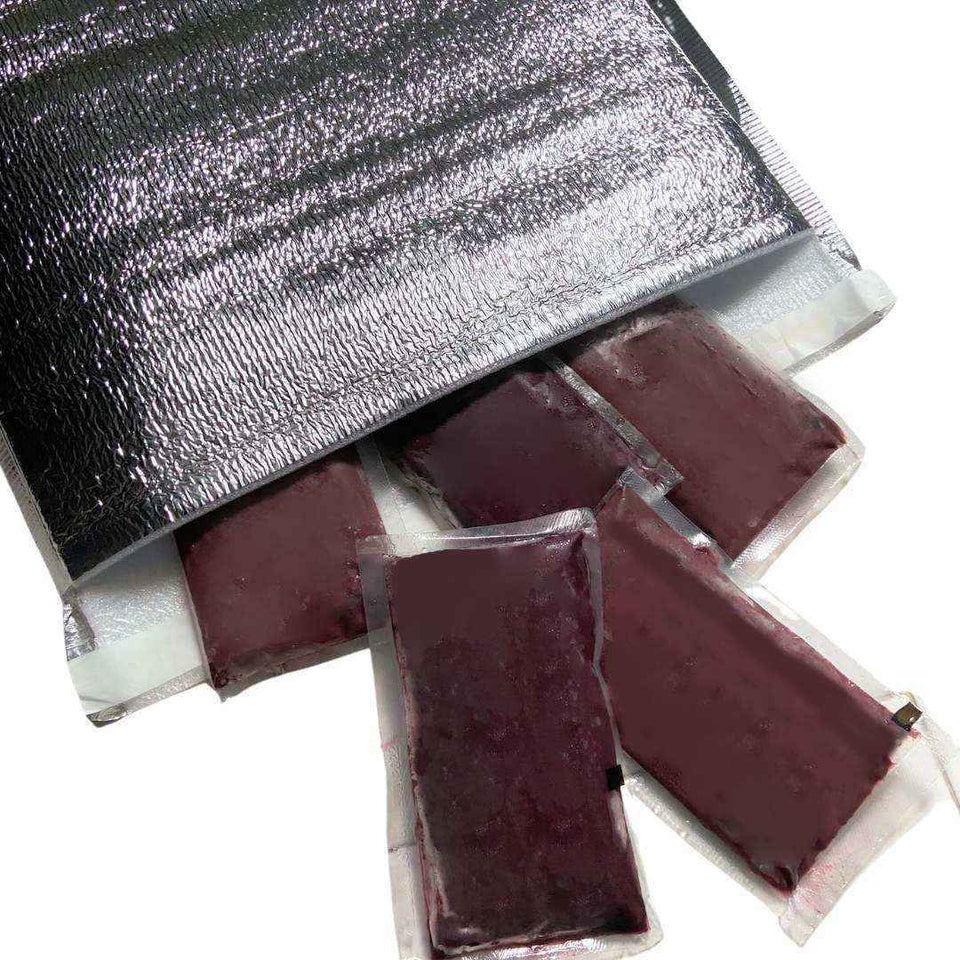 Organic Acai Pulp Pure & Unsweetened Pasteurised (10/30/60 x 100g) - Smoof | Acai Singapore