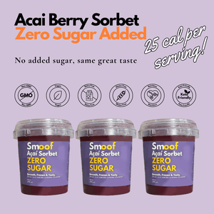 
                  
                    Load image into Gallery viewer, Brazilian Acai Berry Sorbet ZERO SUGAR ADDED (Bundle of 3, 6, 12) - Smoof | Acai Singapore
                  
                