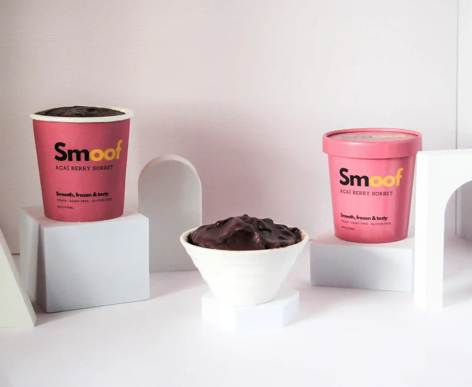 Brazilian Acai Berry Sorbet PURE (Bundle of 3/6/12) - Smoof | Acai Singapore