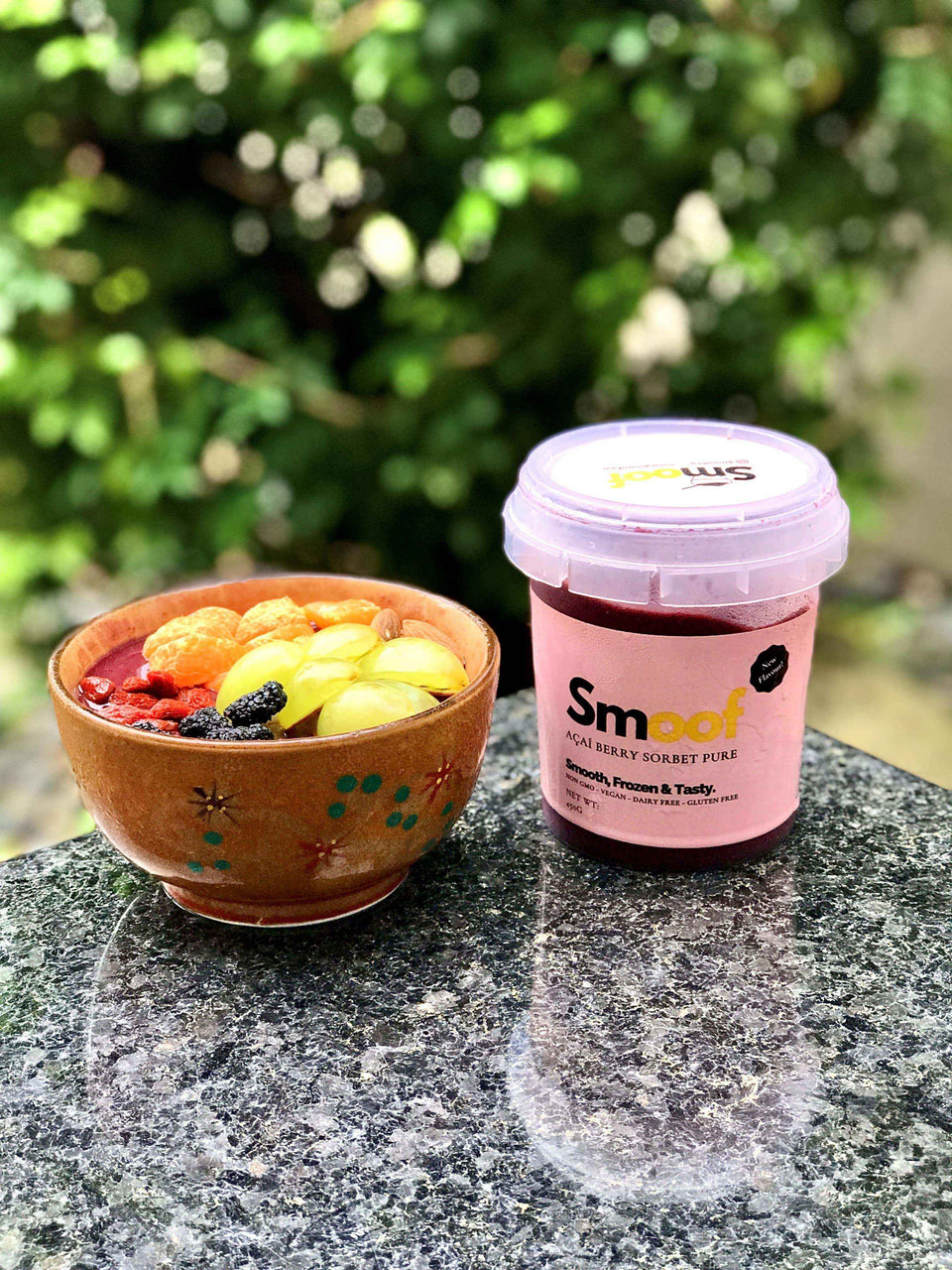 Brazilian Acai Berry Sorbet PURE (Bundle of 3/6/12) - Smoof | Acai Singapore