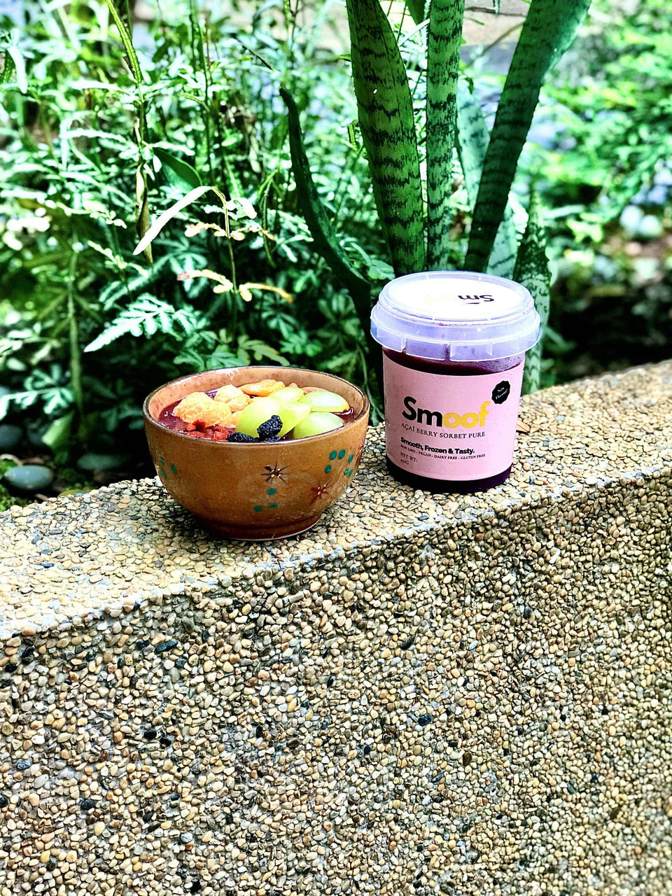 Brazilian Acai Berry Sorbet PURE (Bundle of 3/6/12) - Smoof | Acai Singapore