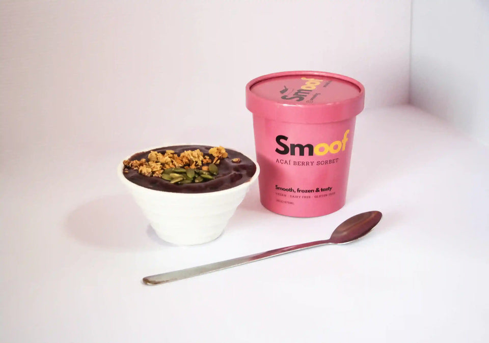Brazilian Acai Berry Sorbet PURE (Bundle of 3/6/12) - Smoof | Acai Singapore