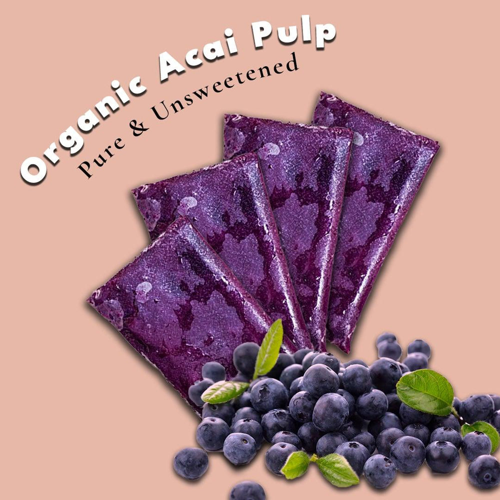 
                  
                    Organic Acai Pulp Pure & Unsweetened (4 x 100g) - Smoof | Acai Singapore
                  
                