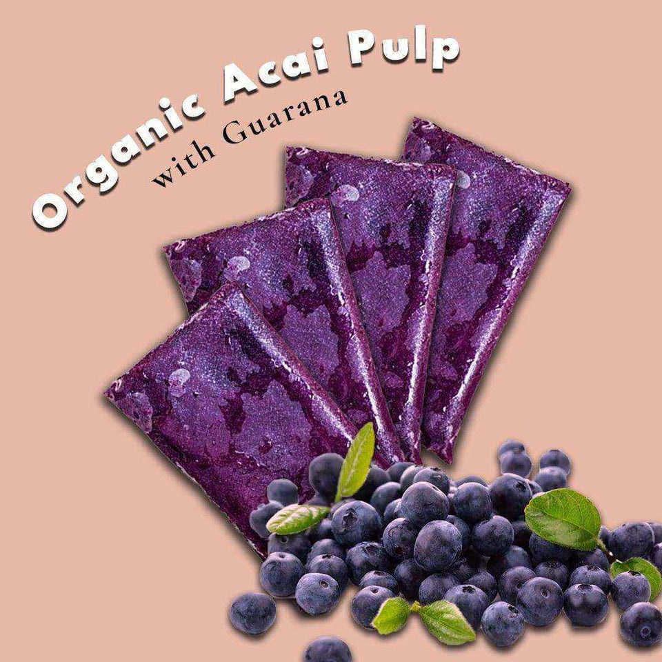 Organic Acai Pulp with Guarana (4 x 100g) - Smoof | Acai Singapore